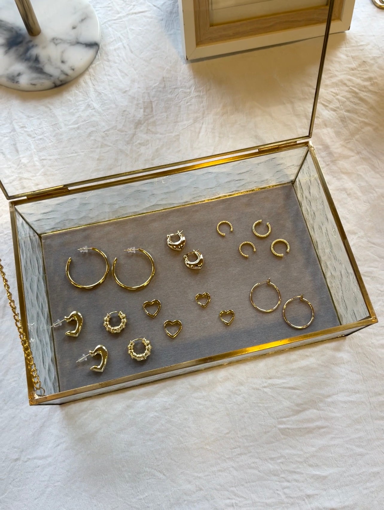 Lolita heart earrings