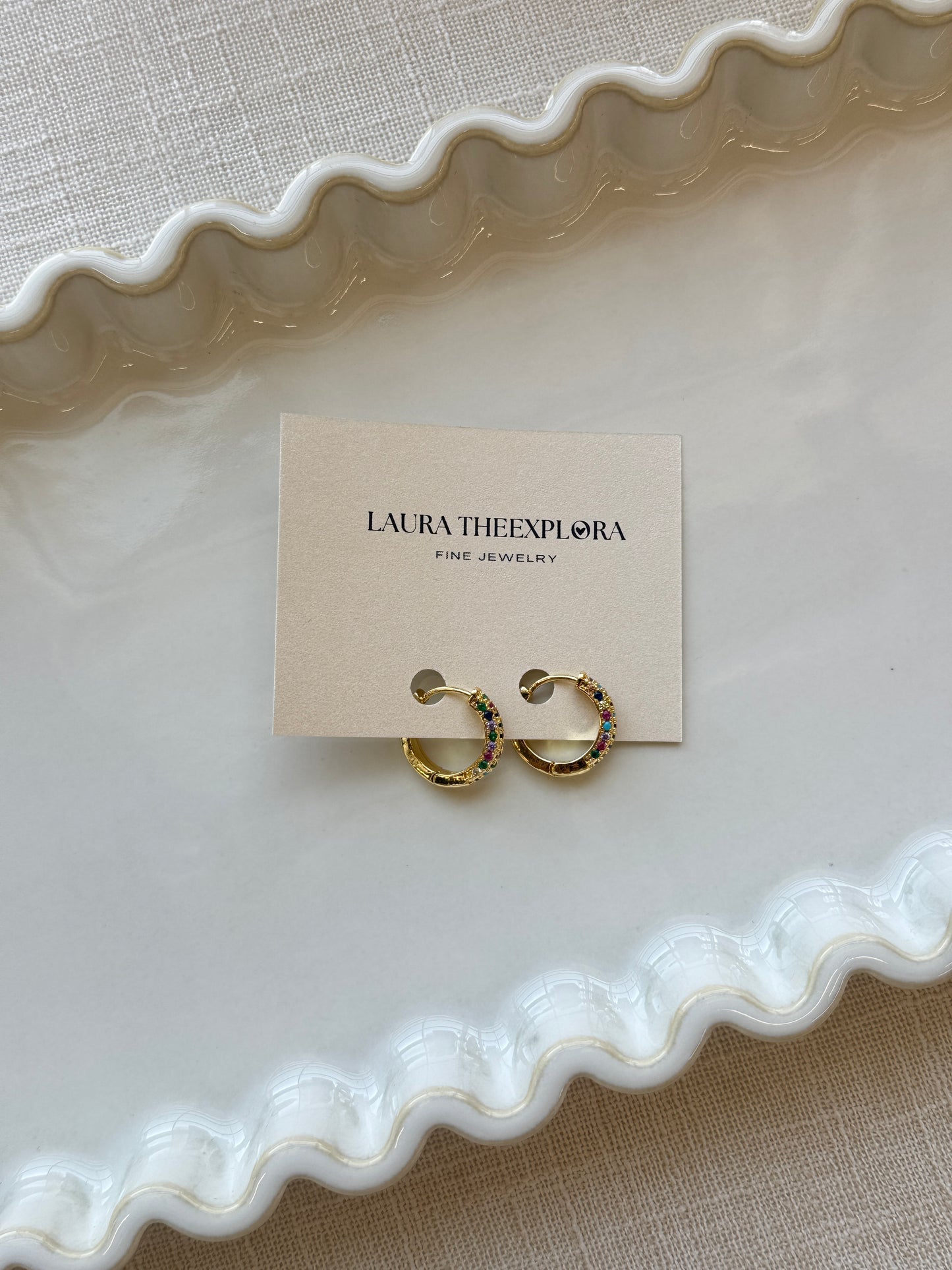 Kalista colourful gemstone earrings