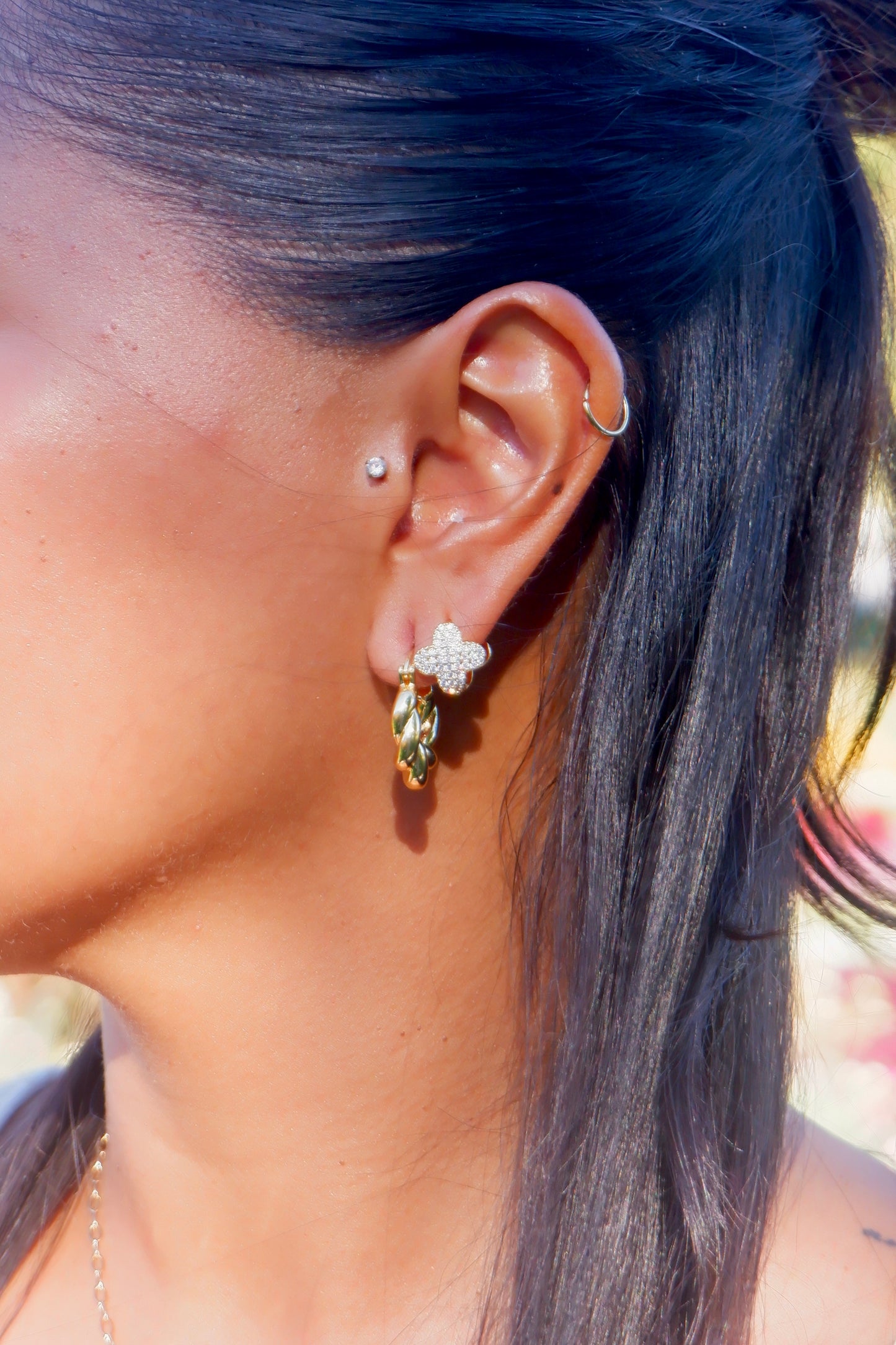 Vittoria french croissant earrings