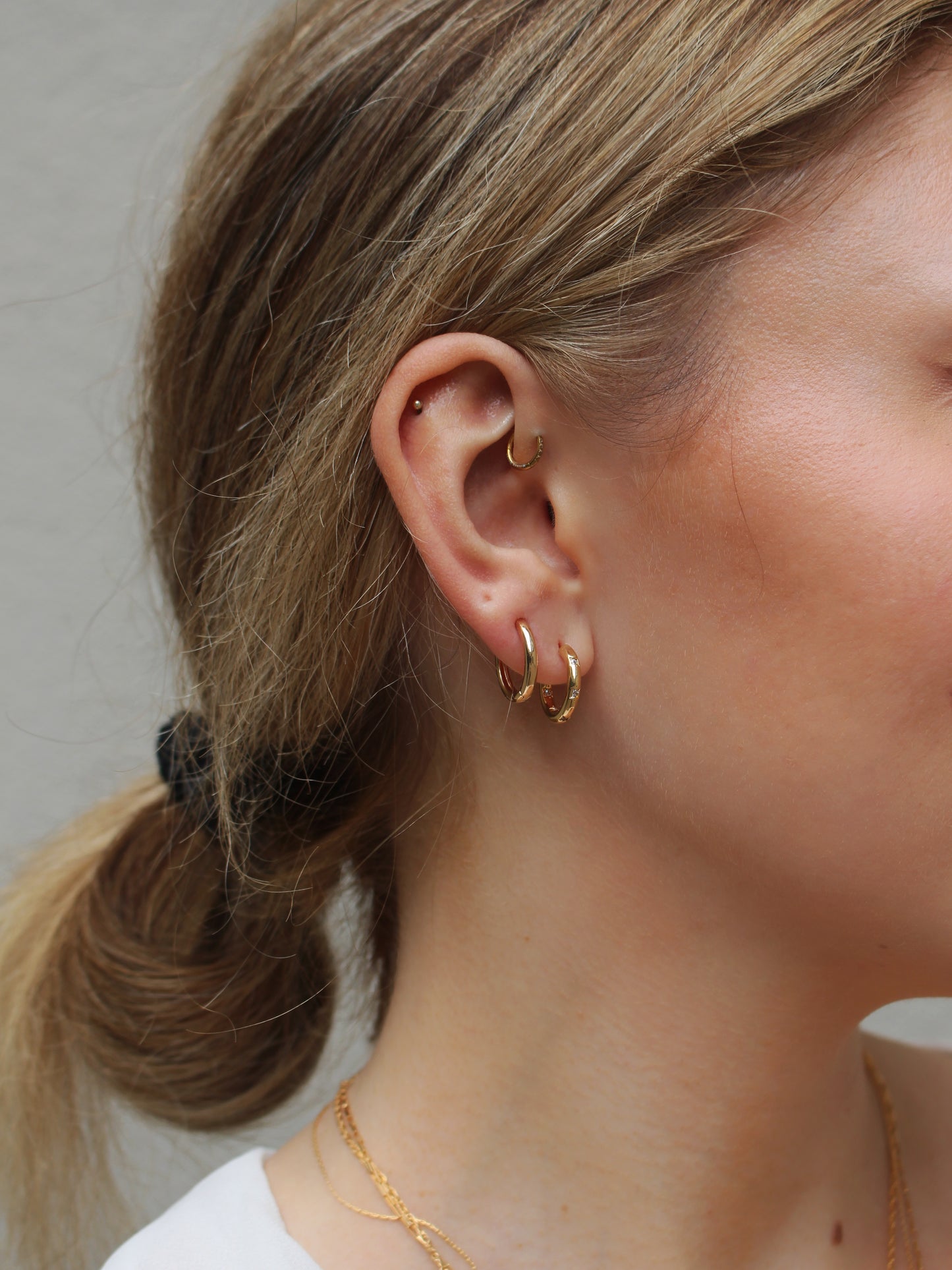 Empowered hoop earrings