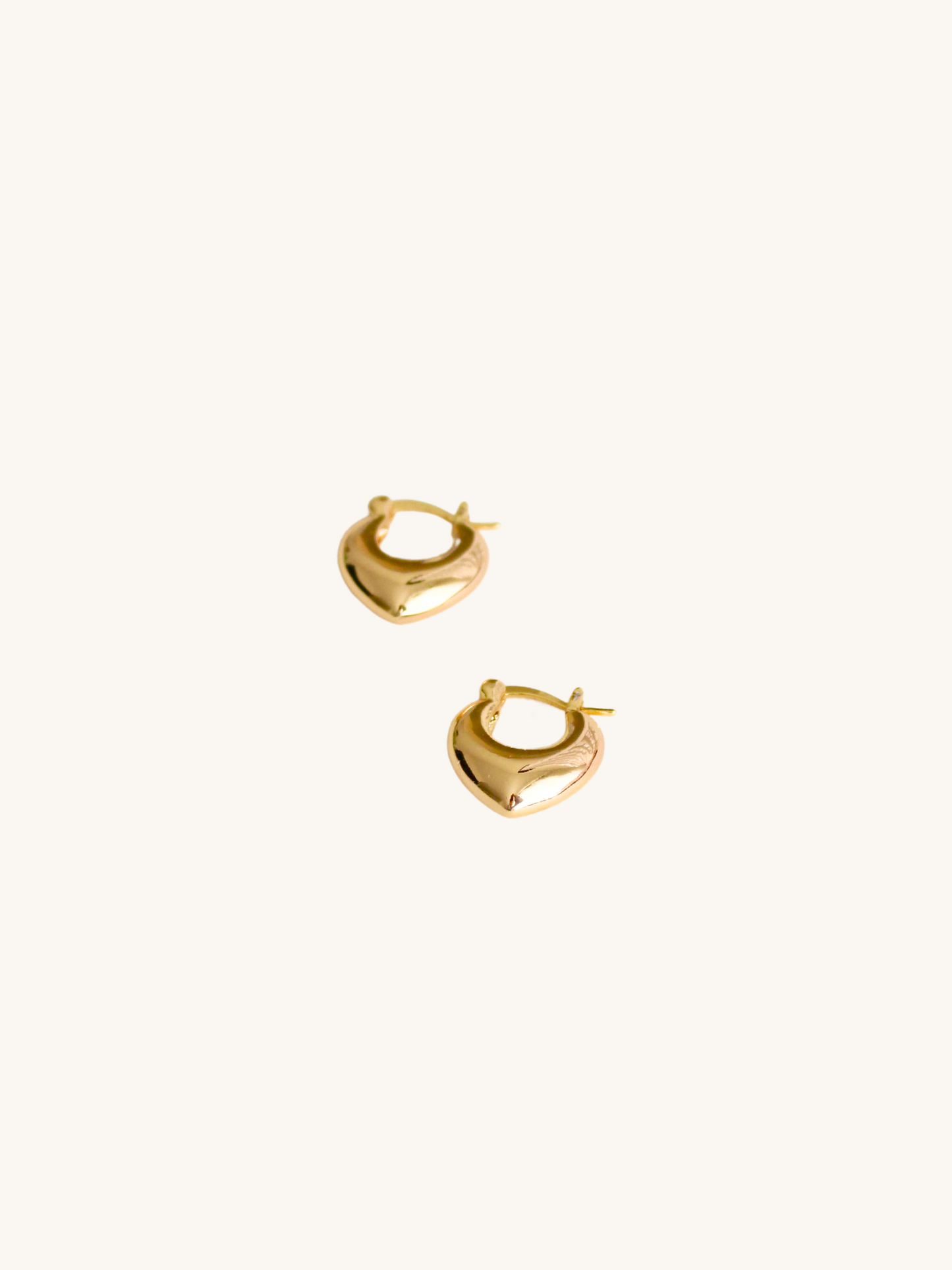 Puff heart earrings