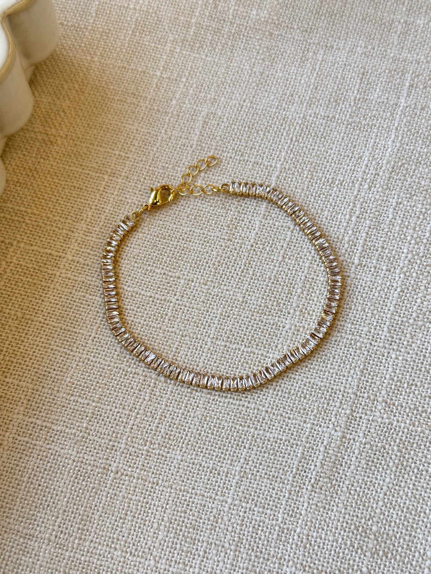 Baguette tennis bracelet