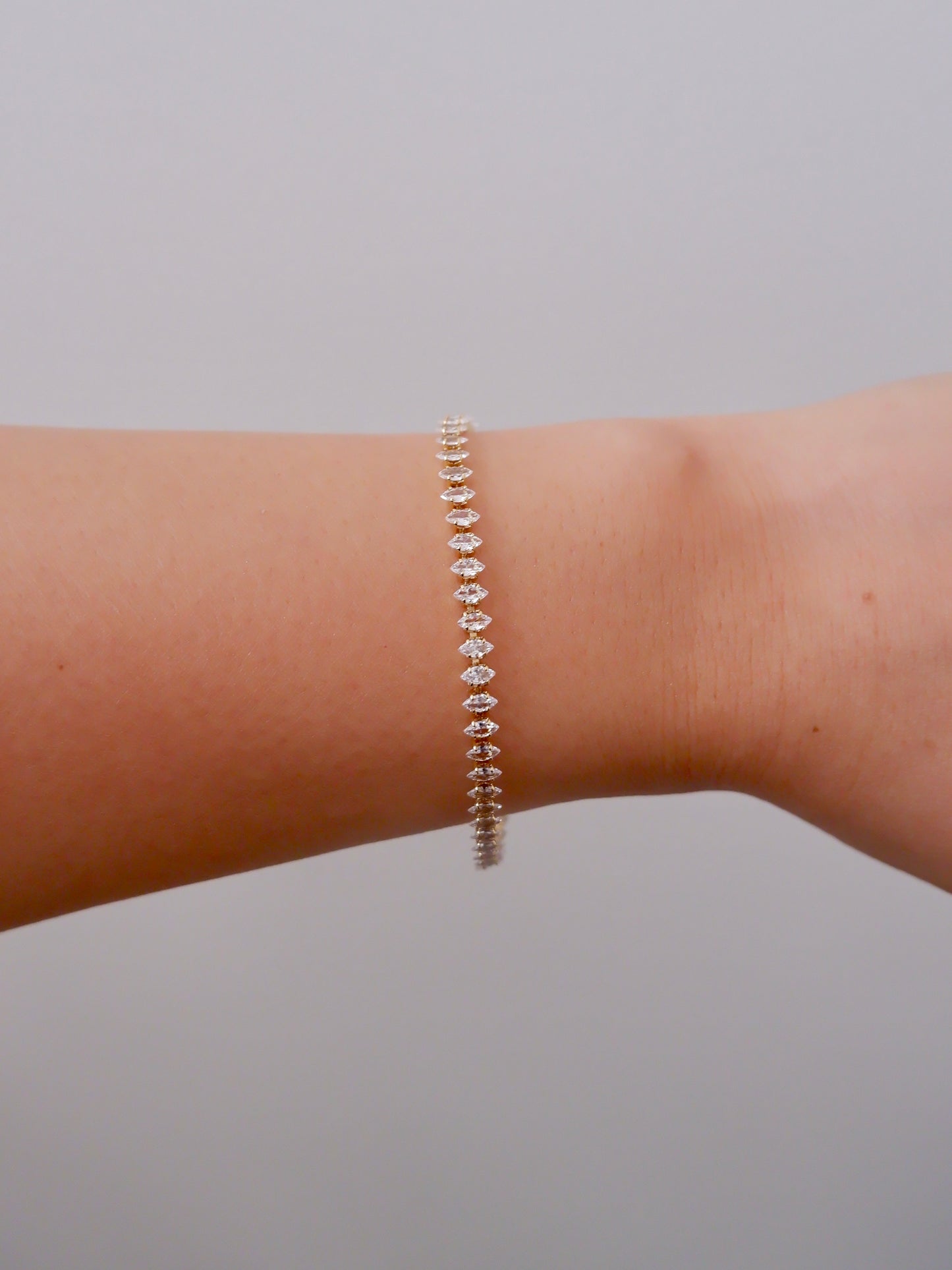 Marquise tennis bracelet