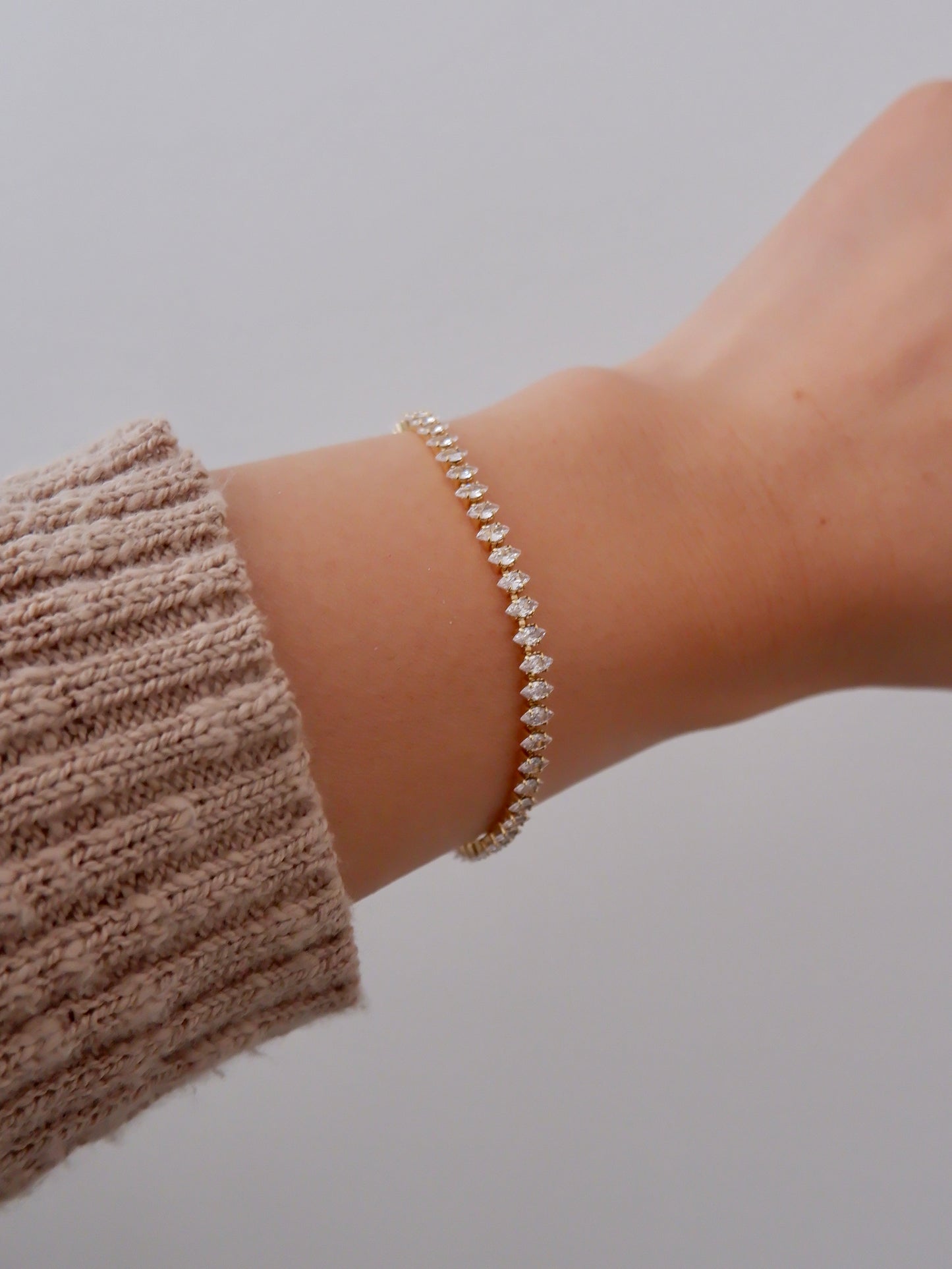 Marquise tennis bracelet