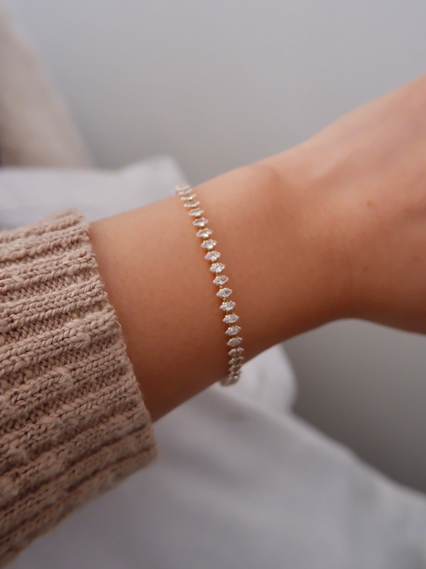 Marquise tennis bracelet