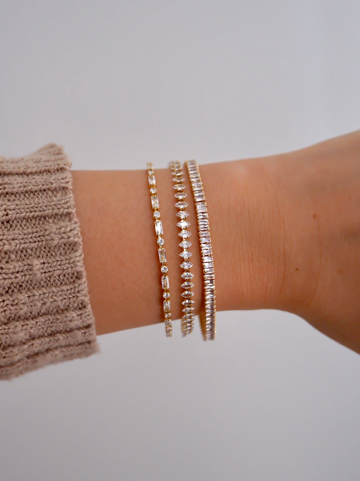 Mélange tennis bracelet