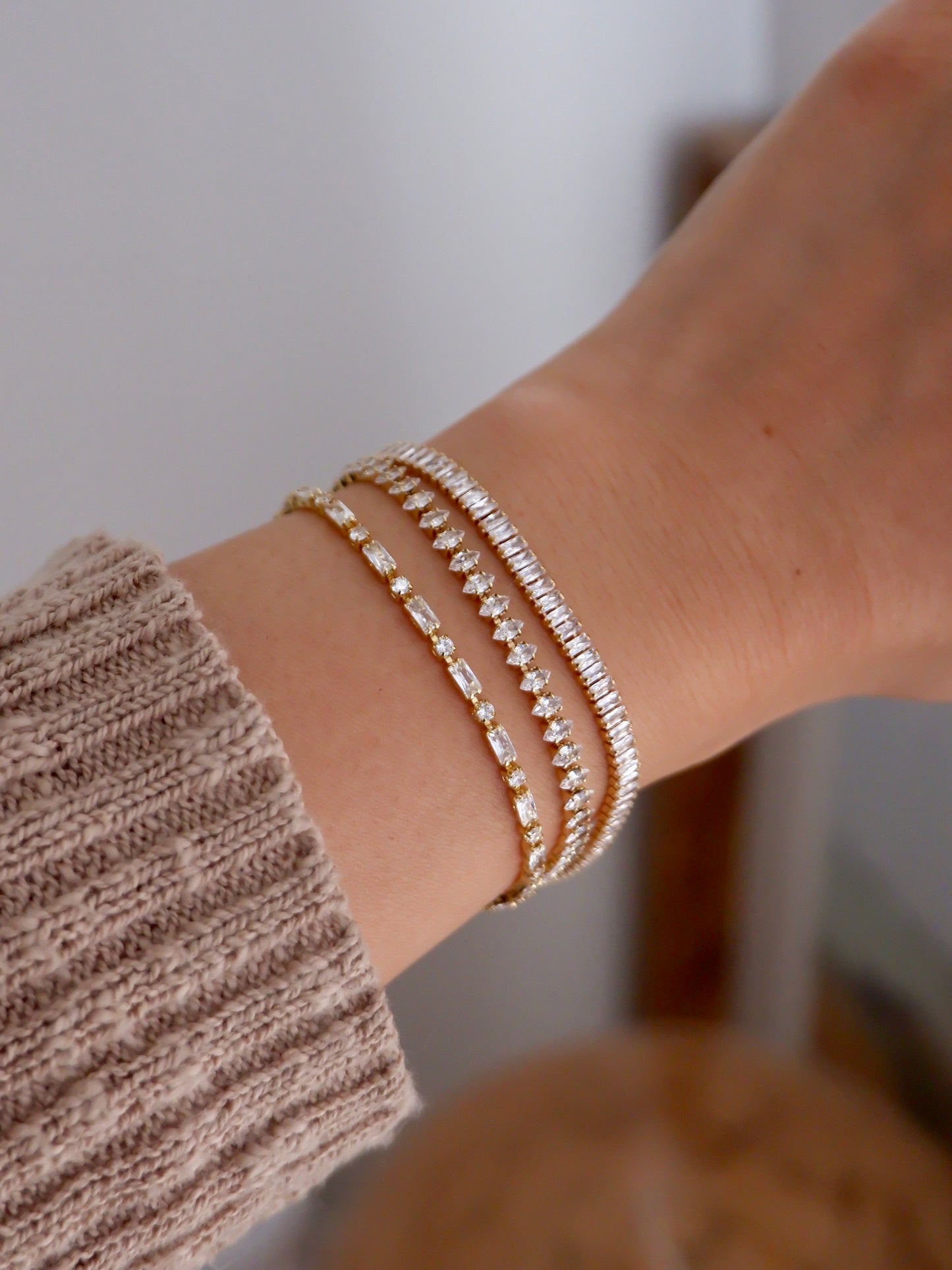 Mélange tennis bracelet