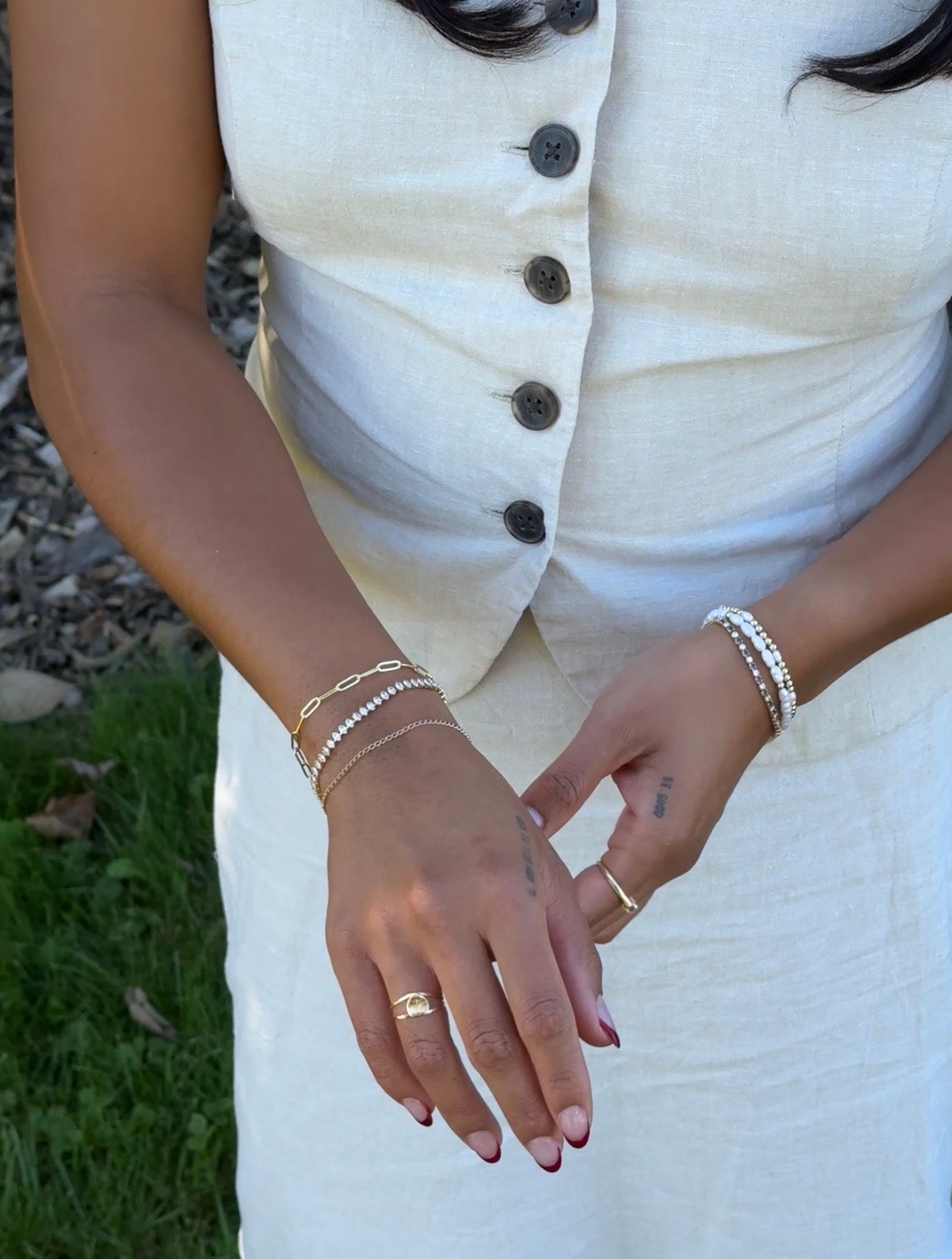 Marquise tennis bracelet