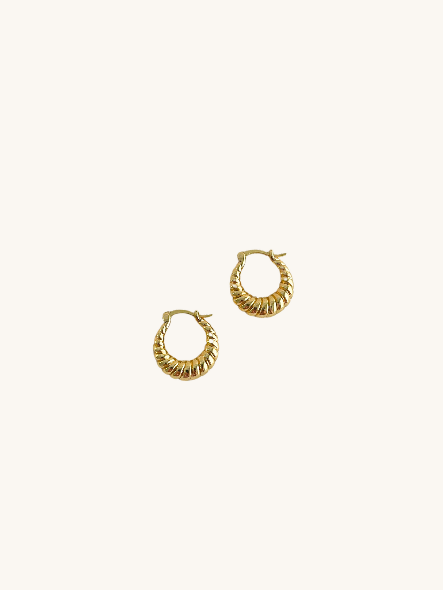 Classic French croissant earrings