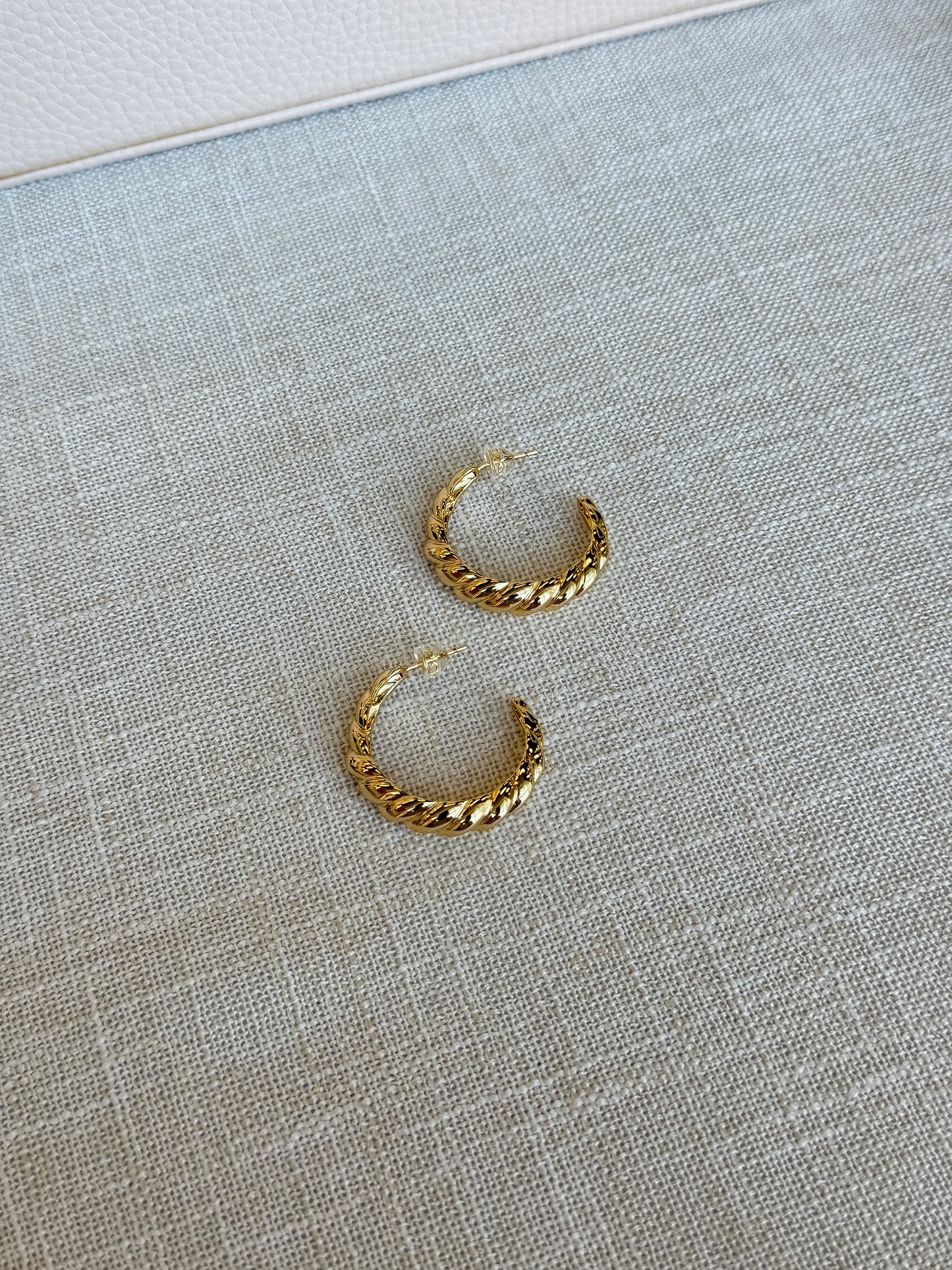 Statement French Croissant earrings