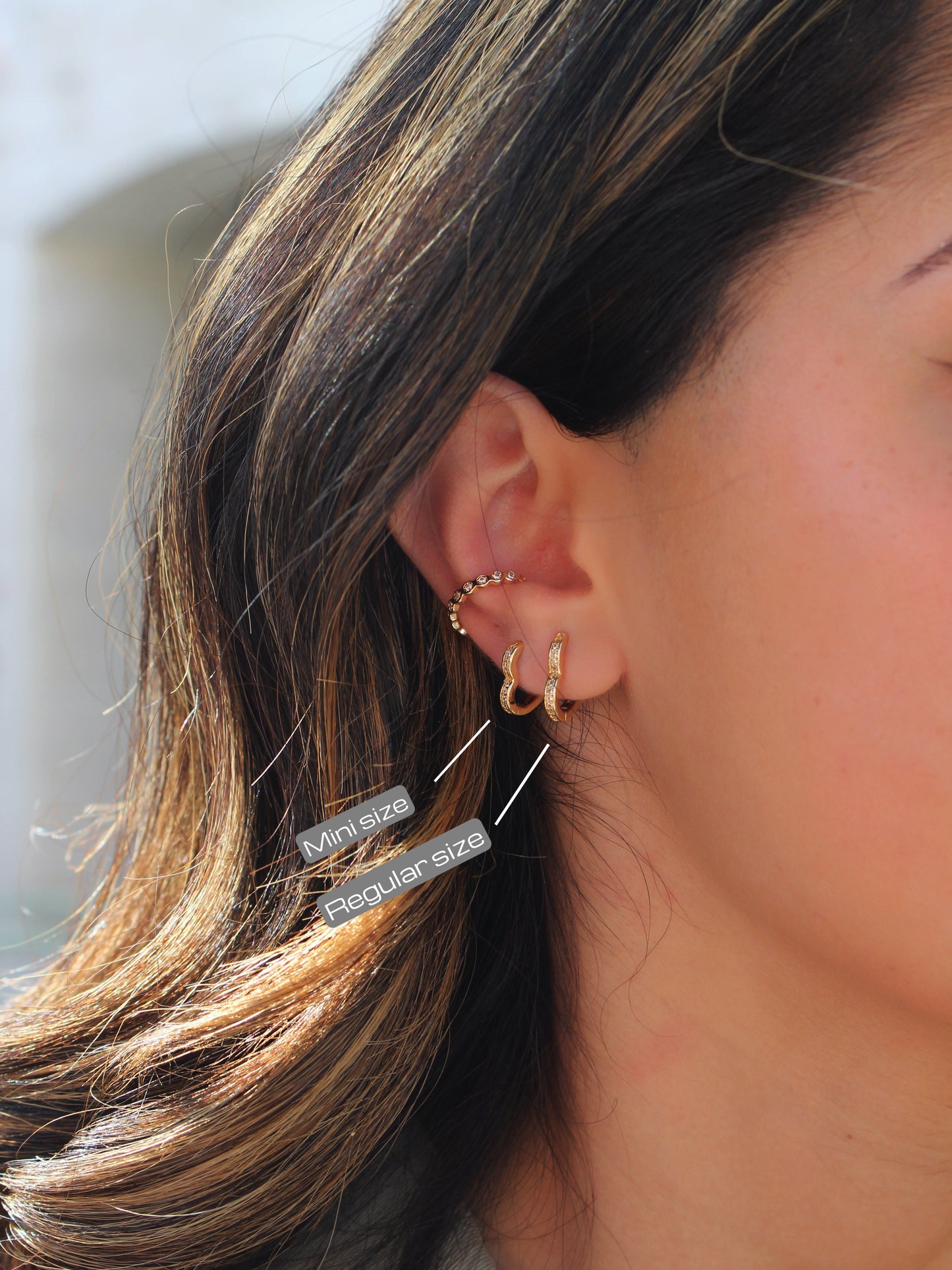 Lolita heart earrings