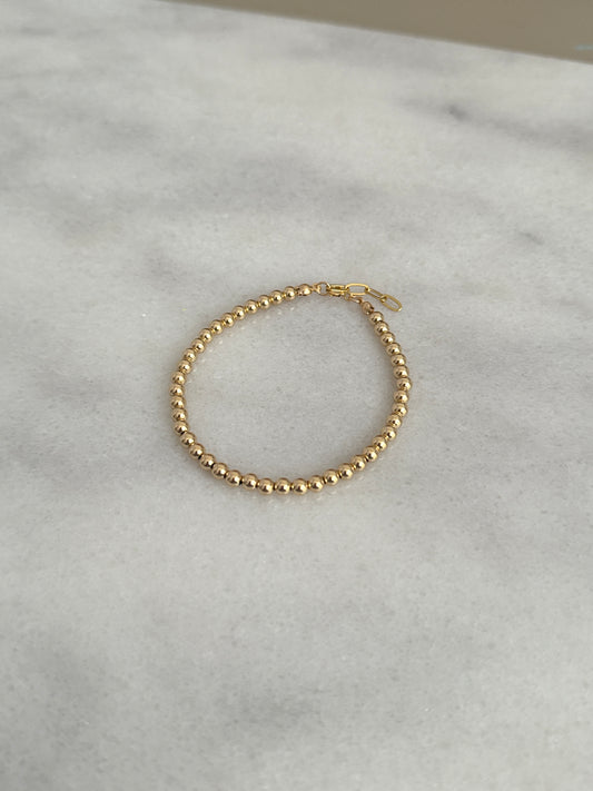 Lucia gold-filled beaded bracelet