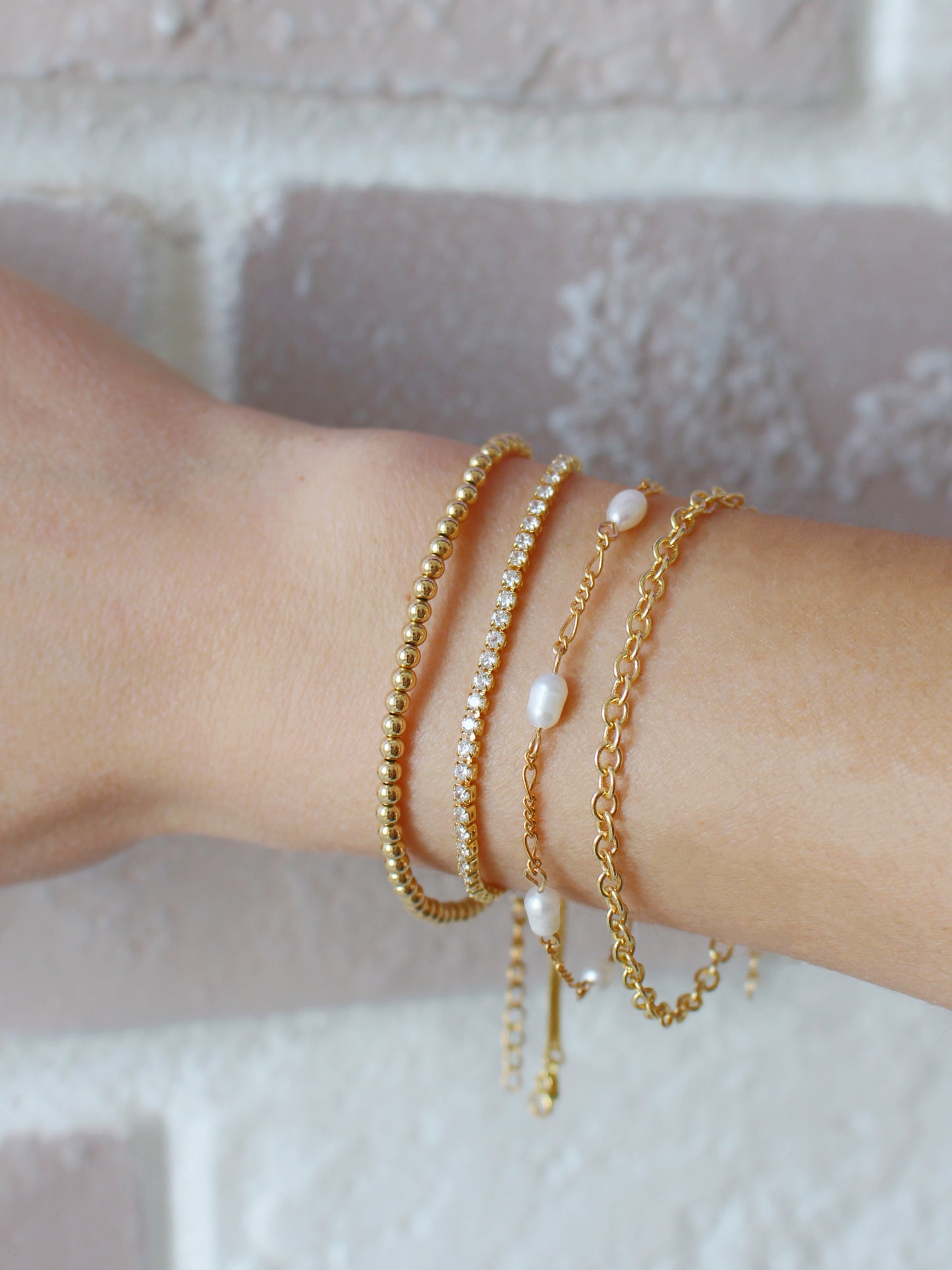 Lucia good-filled beaded bracelet