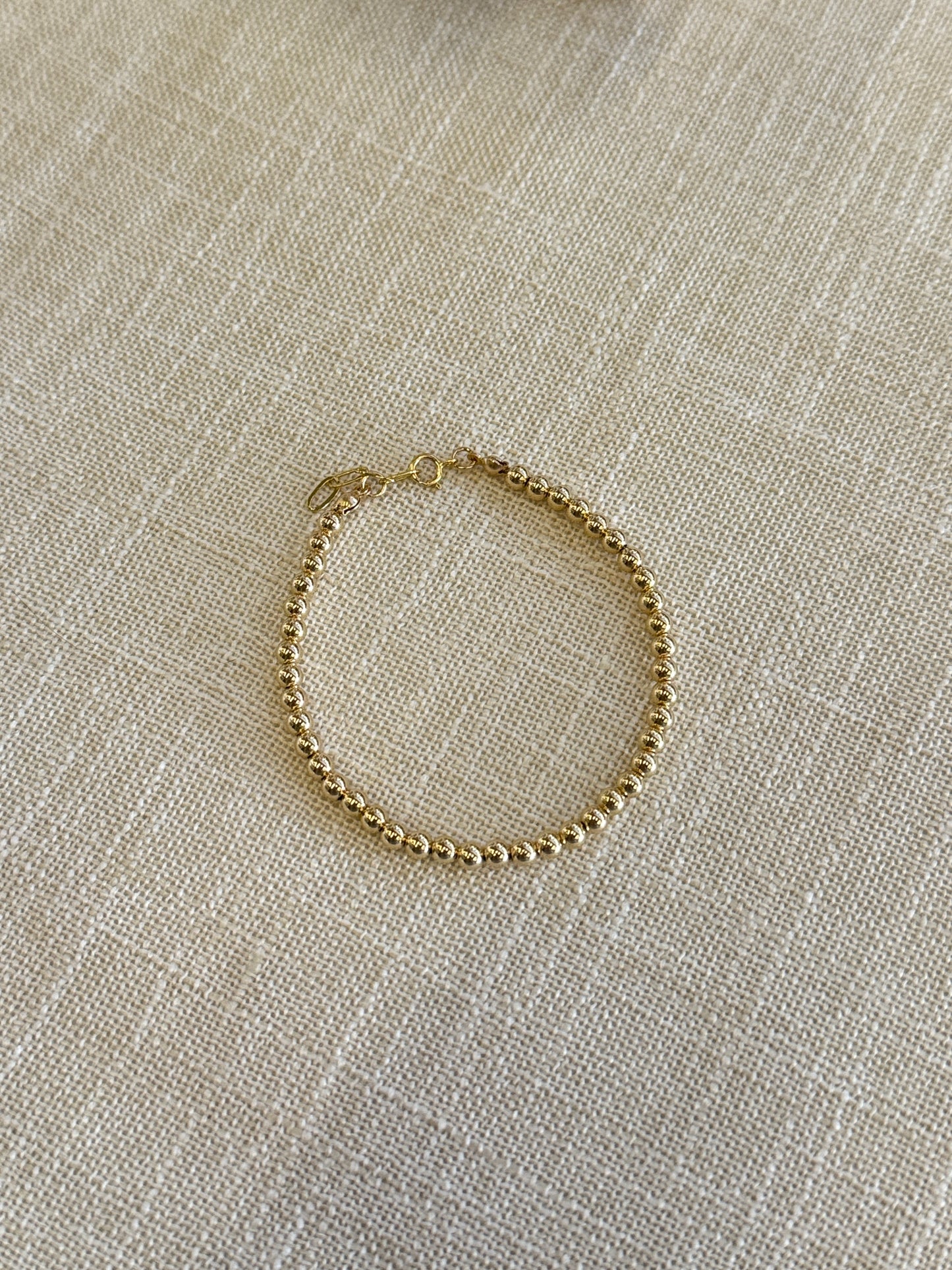 Lucia gold-filled beaded bracelet