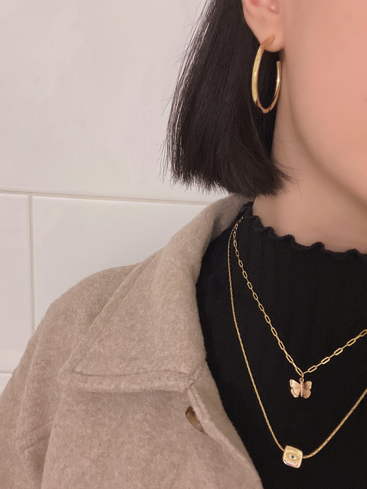 Janice hoop earrings