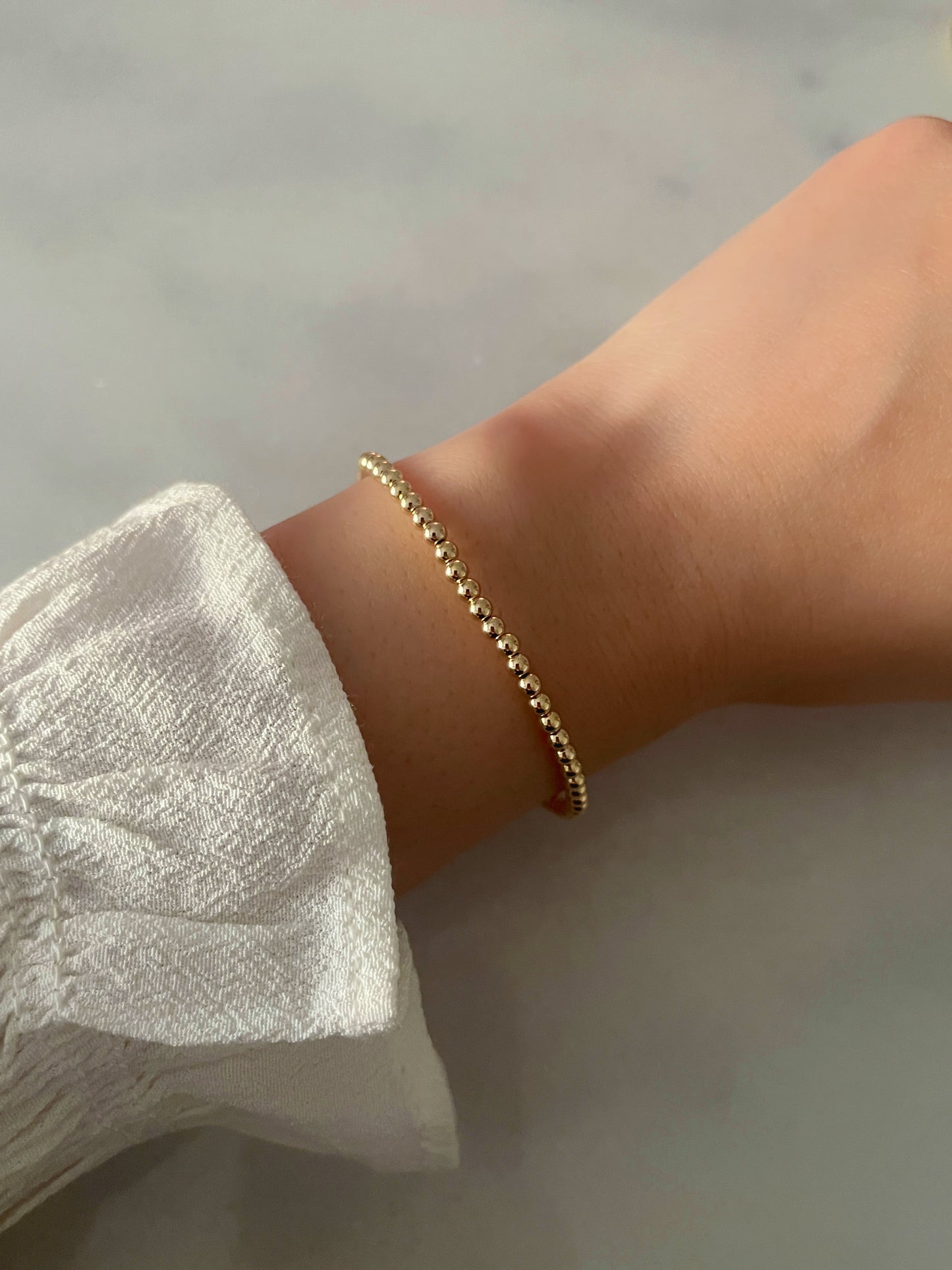 Lucia gold-filled beaded bracelet