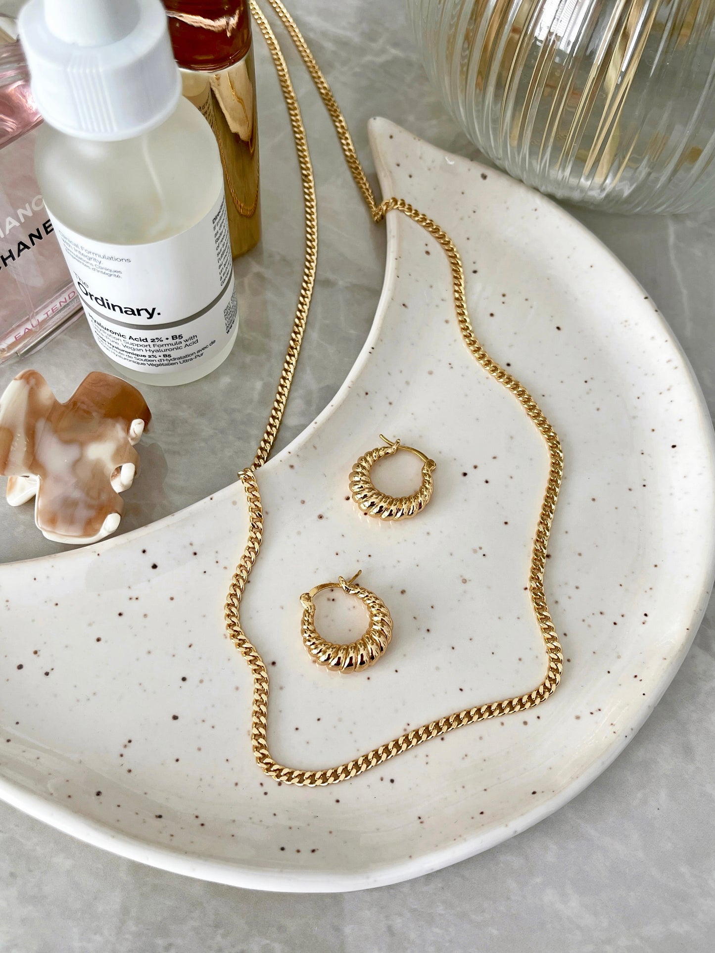 Classic French croissant earrings