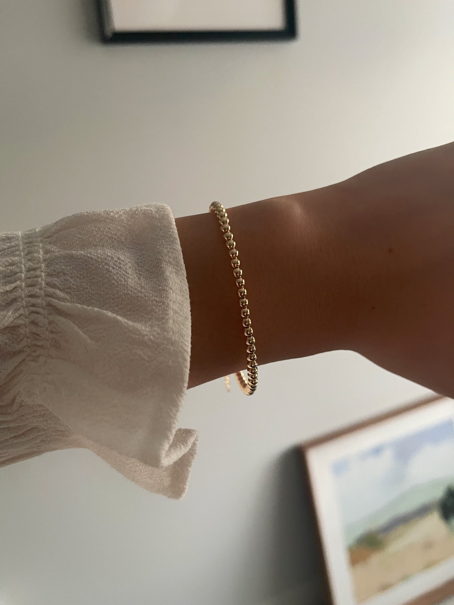 Lucia gold-filled beaded bracelet