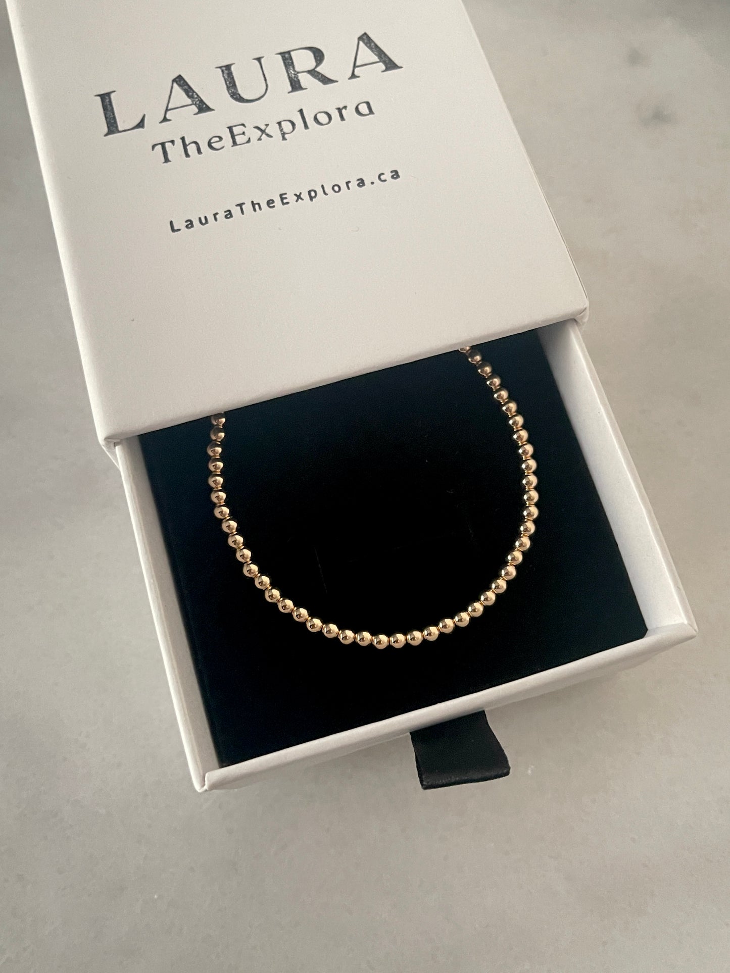 Lucia gold-filled beaded bracelet