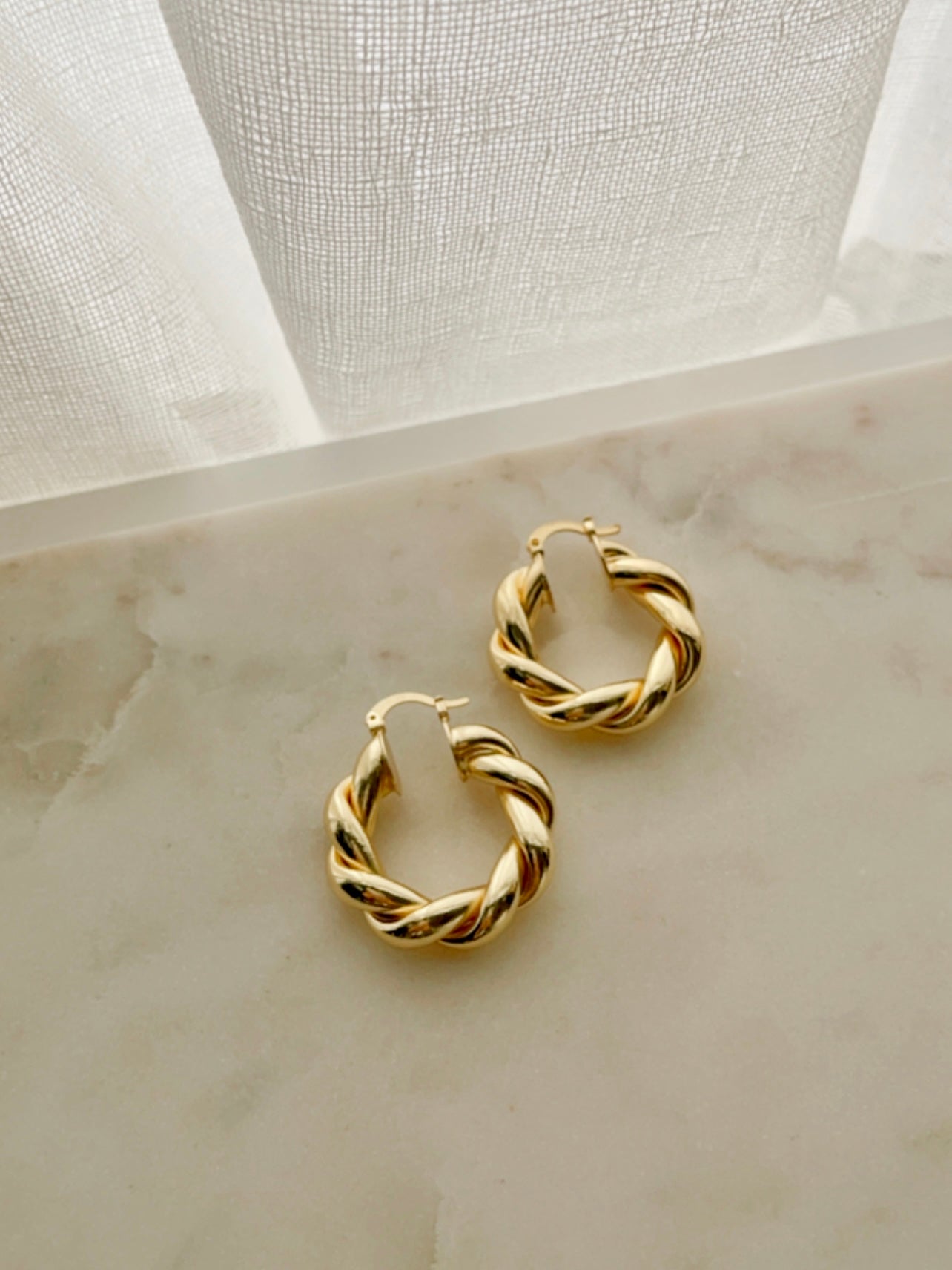 French croissant earrings