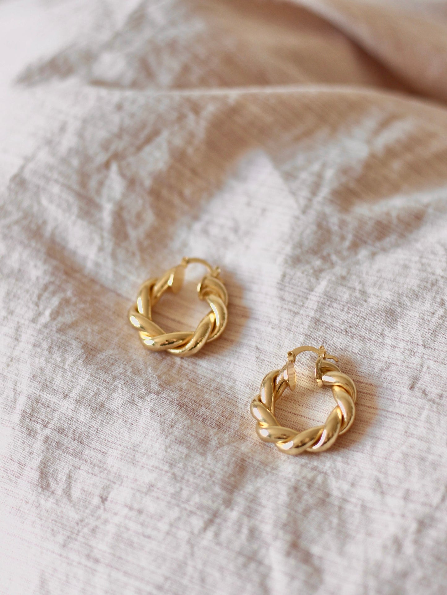 French croissant earrings