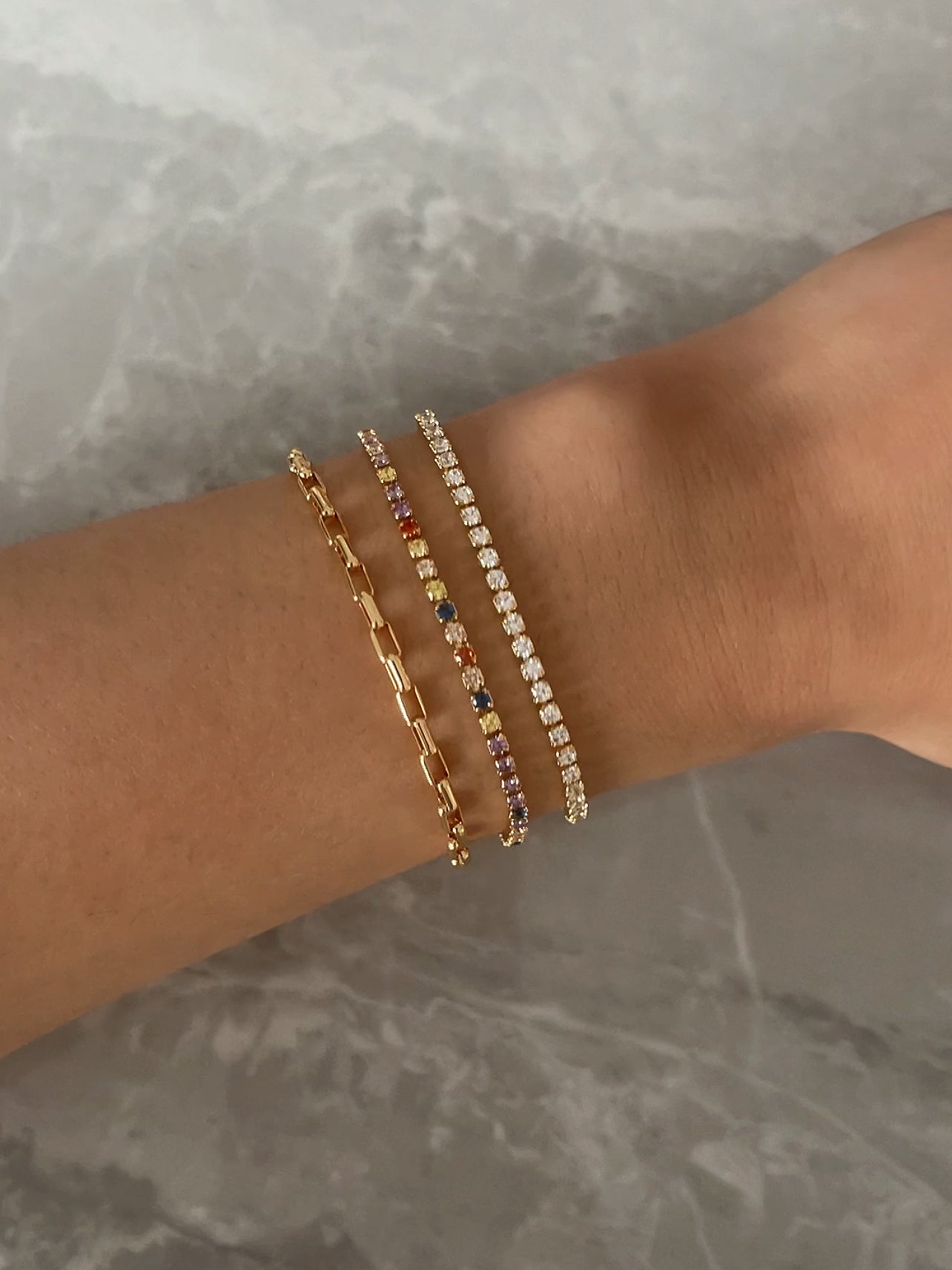 Audrey bracelet - Rainbow