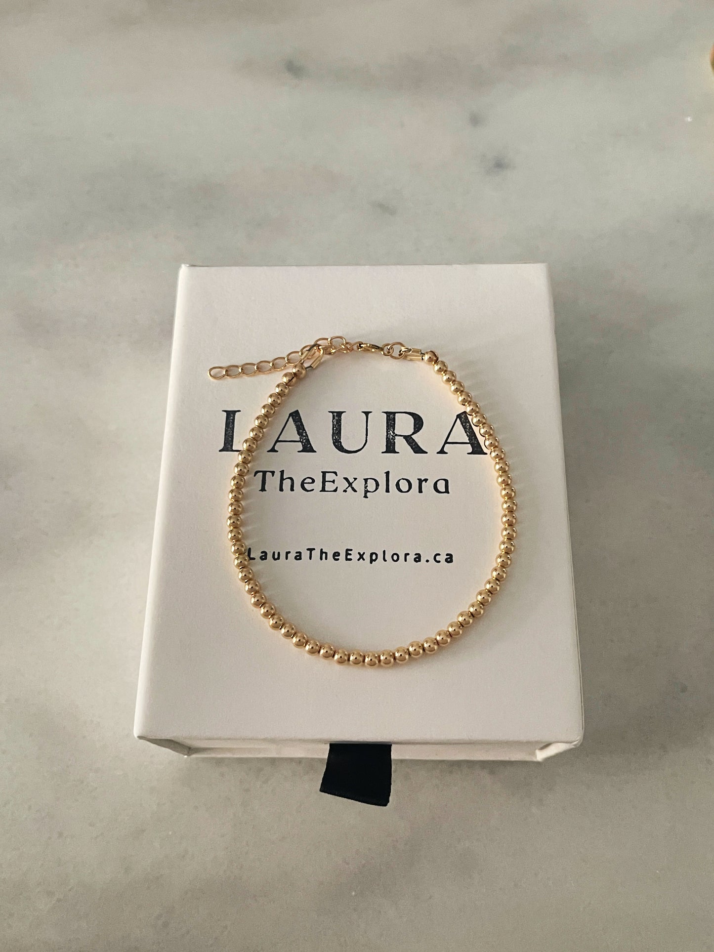 Lucia gold-filled beaded bracelet