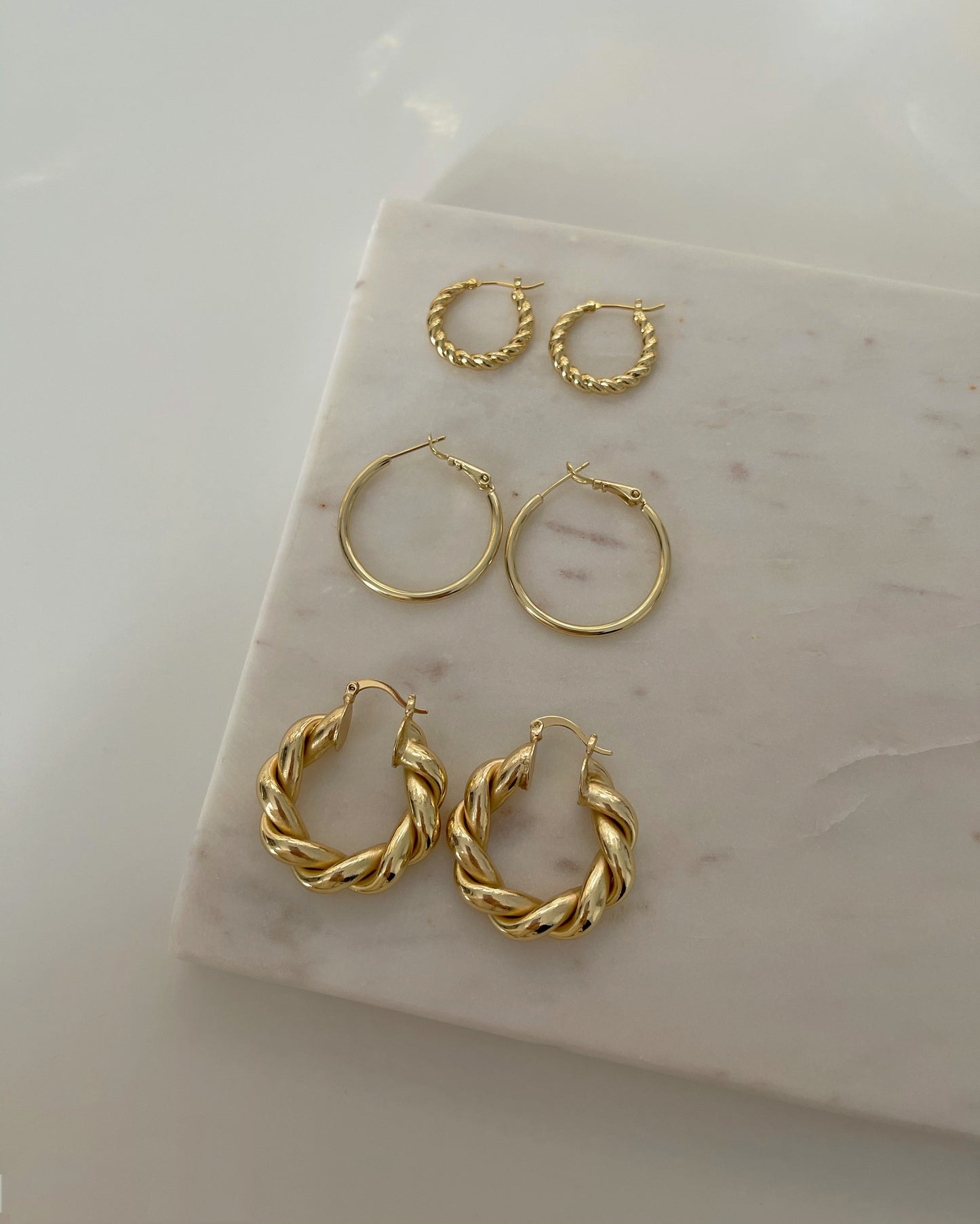 French croissant earrings