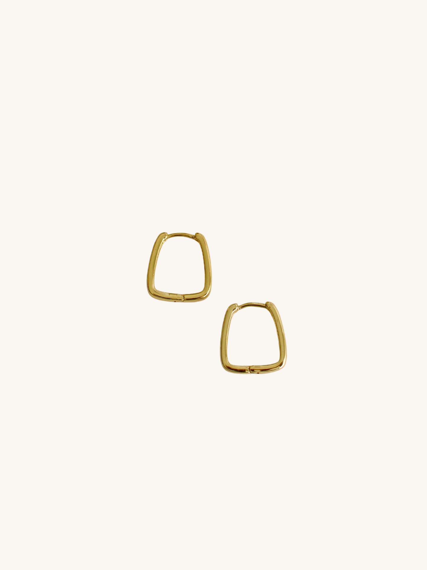 Square hoop earrings