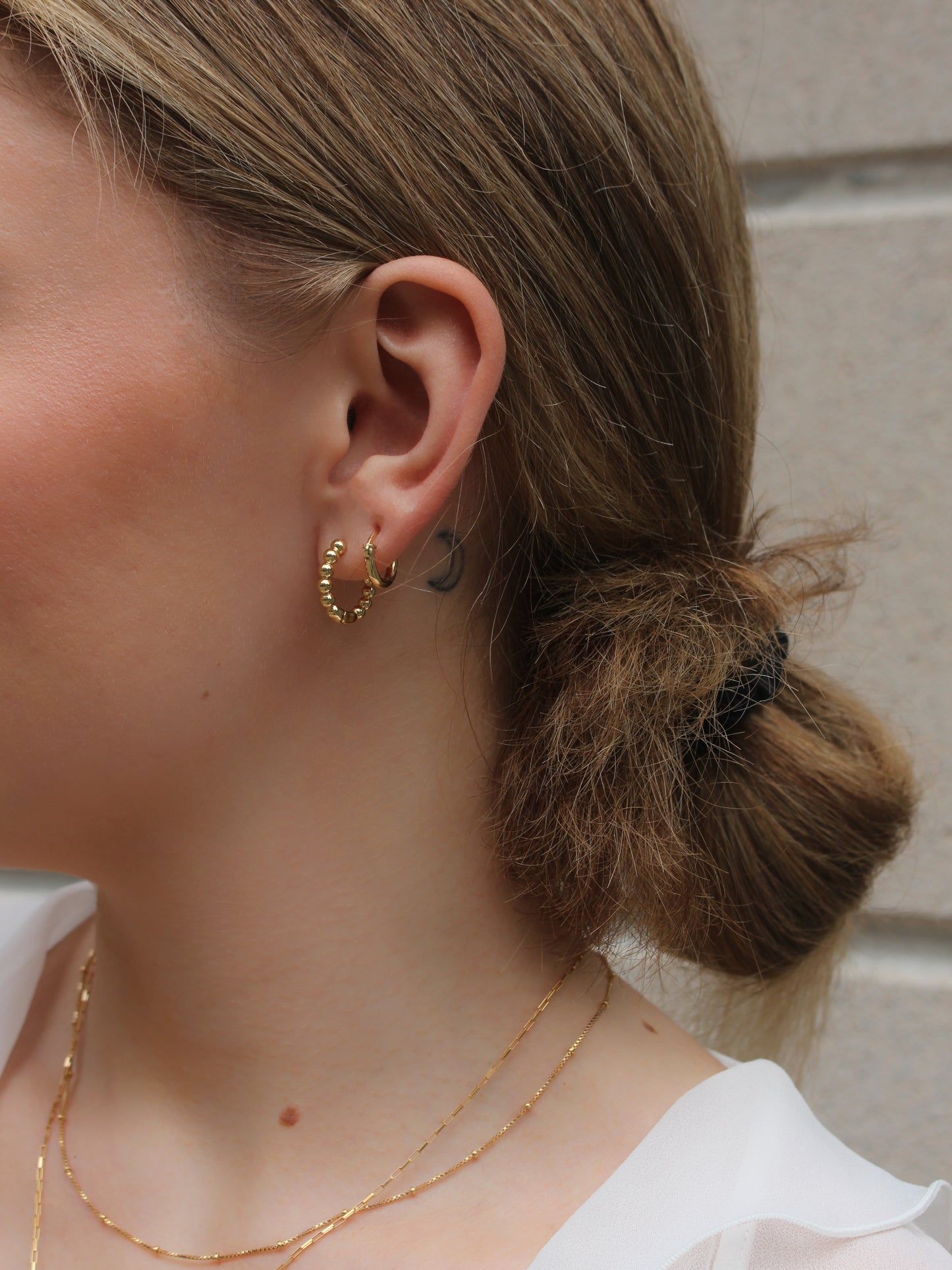 Claudette hoop earrings