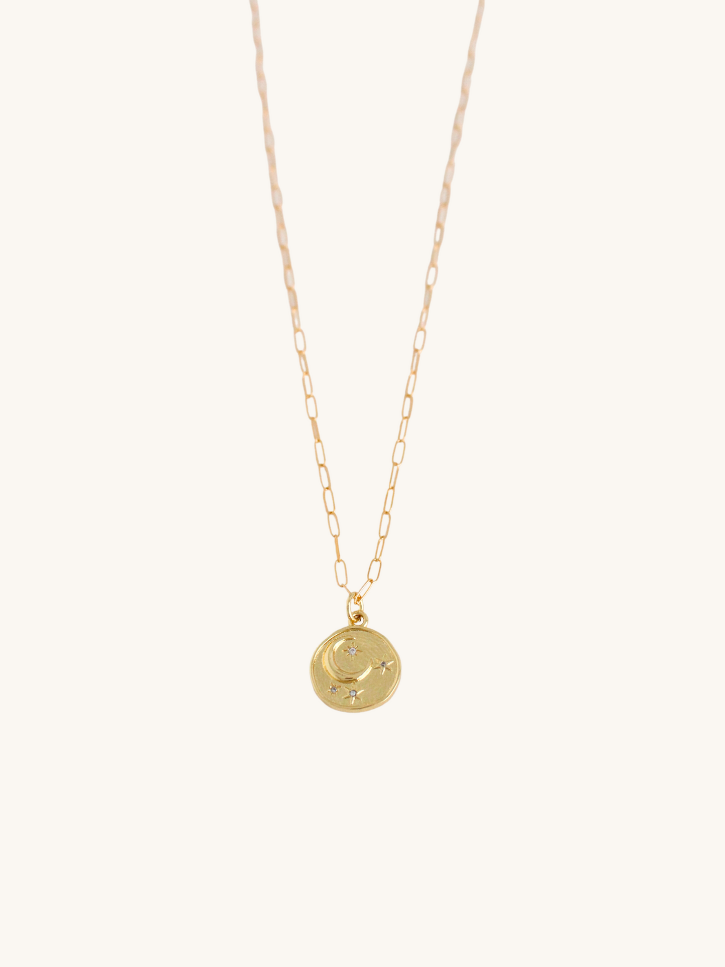 Gold celestial necklace