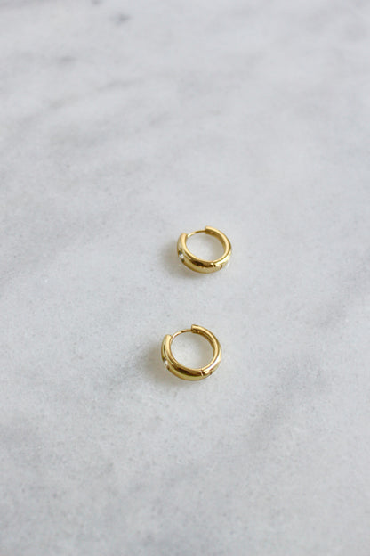 Tova gold hoop earrings