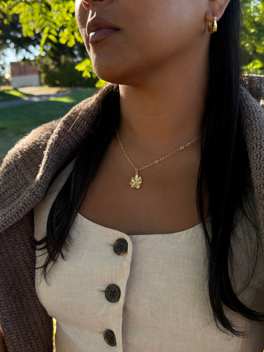 Zoya sunburst necklace