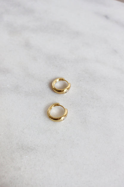 Tova gold hoop earrings