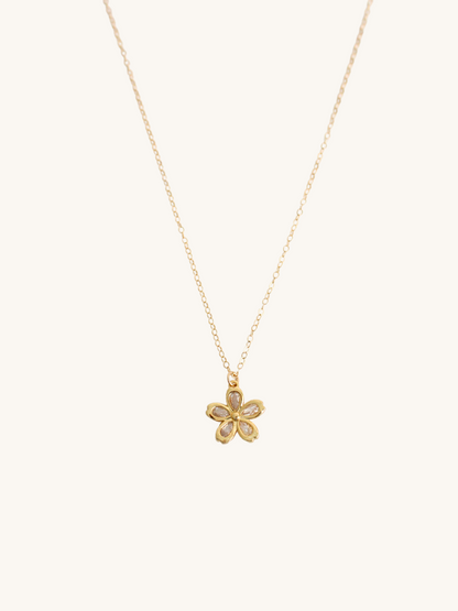 Dainty fleur necklace