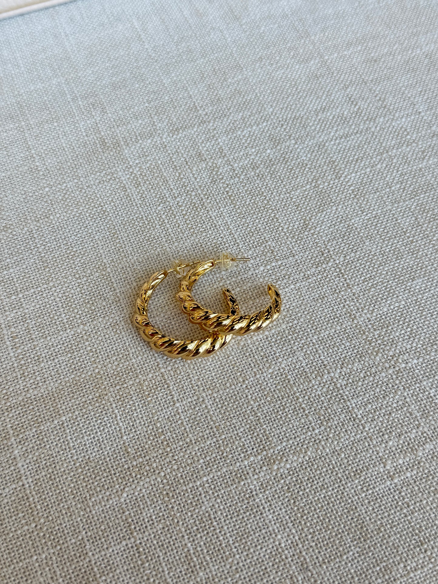 Statement French Croissant earrings