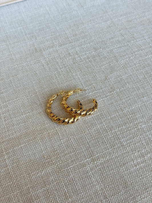 Statement French Croissant earrings