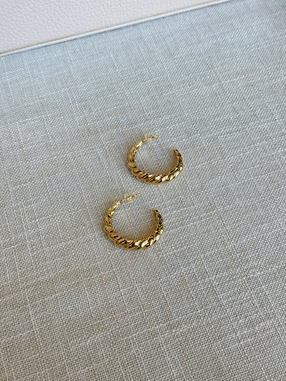 Statement French Croissant earrings