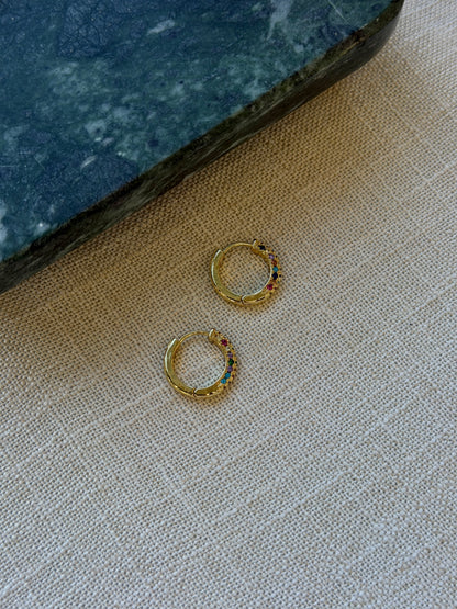 Kalista colourful gemstone earrings