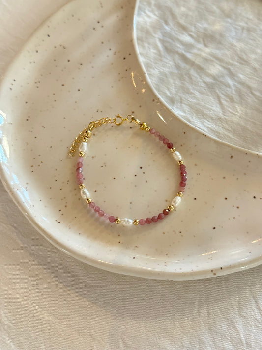 Liora pink gemstone bracelet