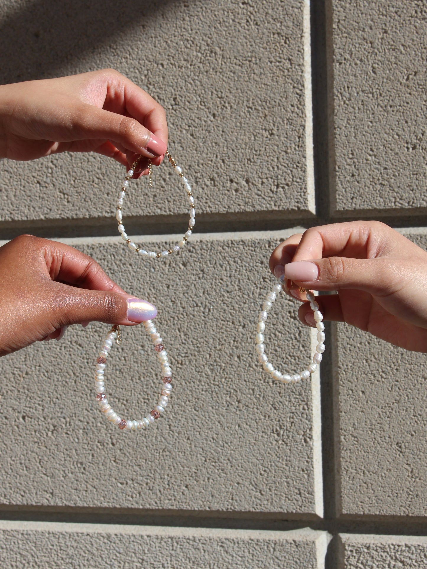 Sachi pearl bracelet - pink