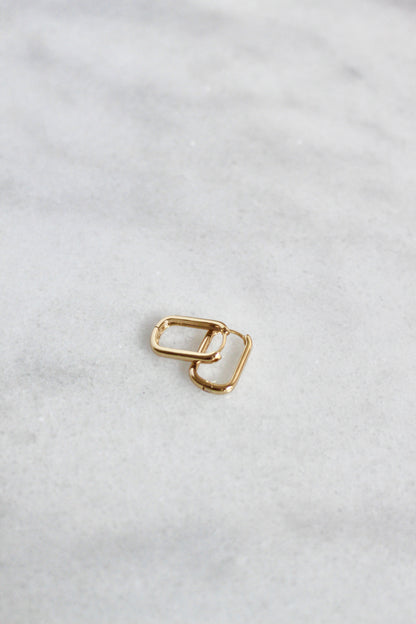 Mireya square hoop earrings