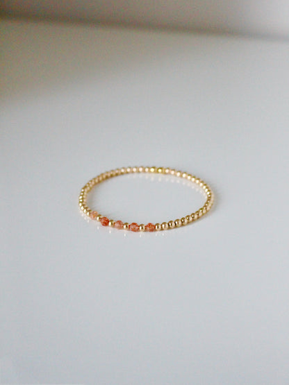 Samantha gold-filled beaded bracelet (Multiple styles)