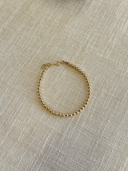 Lucia gold-filled beaded bracelet
