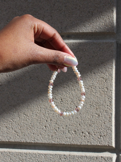 Sachi pearl bracelet - pink