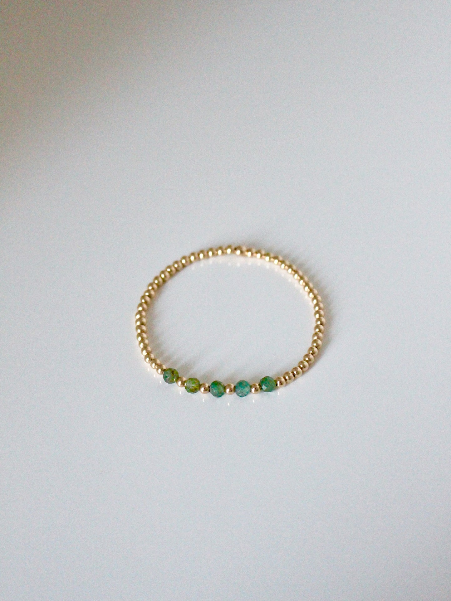 Samantha gold-filled beaded bracelet (Multiple styles)