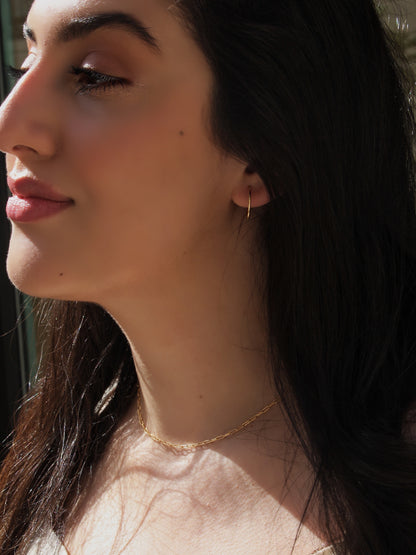 Lilian gold hoop earrings