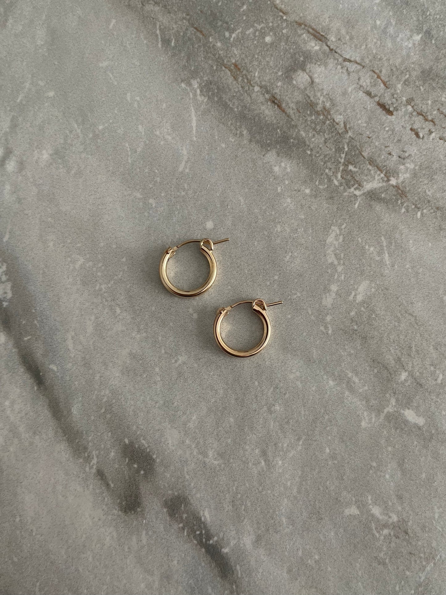 Amelia gold-filled hoop earrings
