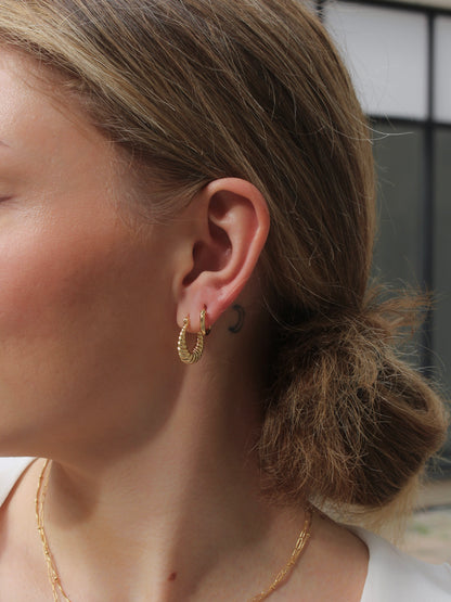Classic French croissant earrings