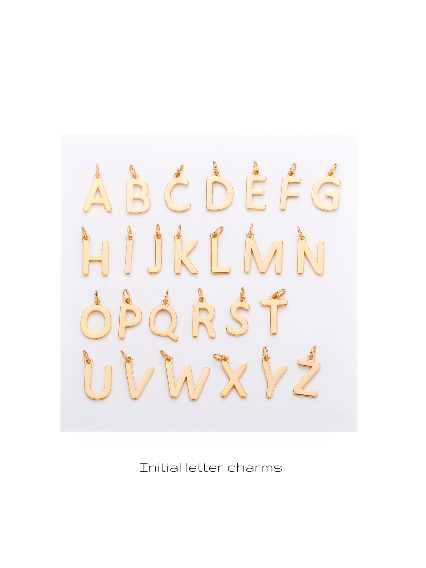 Initial letter necklace